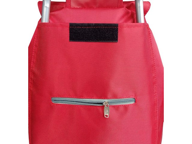 Trolley boodschappenwagentje - 55 liter - 3 wielen - met koelvak - blauw - afbeelding 4 van  11