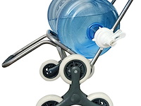 Trolley boodschappenwagentje - 55 liter - 3 wielen - met koelvak - turquoise - afbeelding 5 van  11