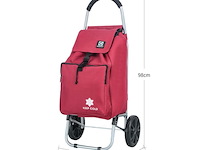 Trolley boodschappenwagentje - 55 liter - met koelvak - kleur : blauw - afbeelding 7 van  11