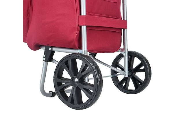 Trolley boodschappenwagentje - 55 liter - met koelvak - kleur : blauw - afbeelding 8 van  11