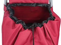 Trolley boodschappenwagentje - 55 liter - met koelvak - kleur : groen - afbeelding 5 van  11