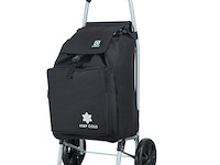 Trolley boodschappenwagentje - 55 liter - met koelvak - kleur : zwart - afbeelding 1 van  11
