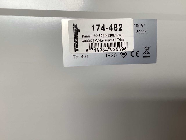 Tronix led paneel systeemplafond 60x60 cm (4x) - afbeelding 3 van  3