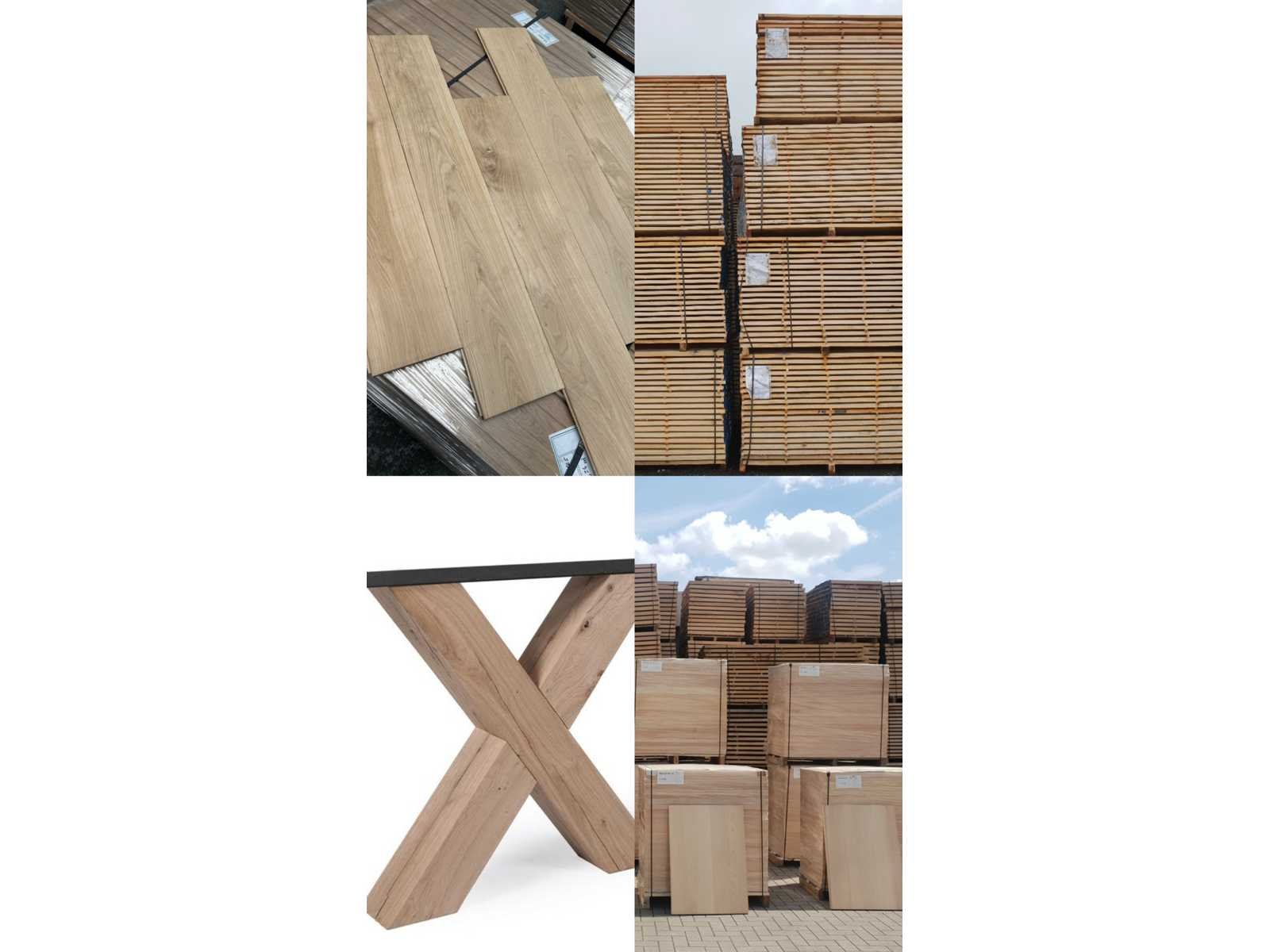 Tropisch hout, eiken balken & planken wegens stockopruiming