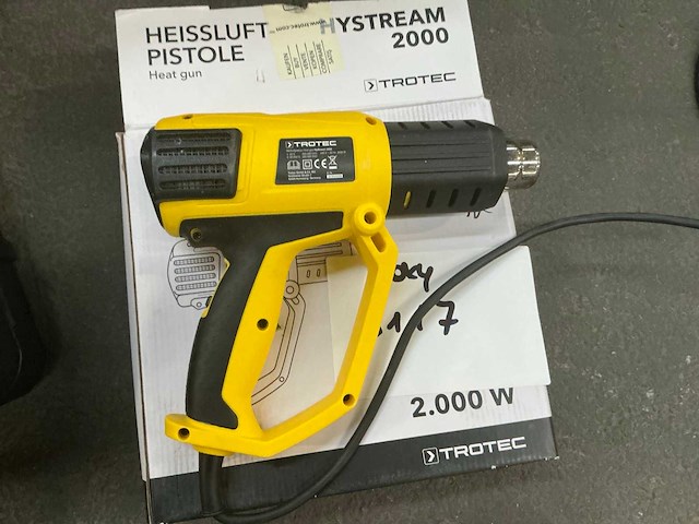 Trotec hystream 2000 heteluchtpistool - afbeelding 1 van  3