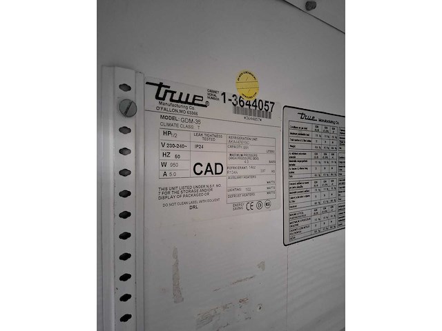 True - overige koelen en vriezen - afbeelding 3 van  4