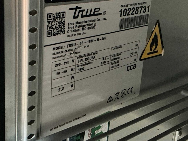 True tssu-48-18m-b-hc saladette - afbeelding 4 van  4