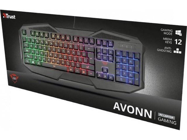 Trust- keyboard - be avonn gxt830rw - azerty - afbeelding 1 van  5