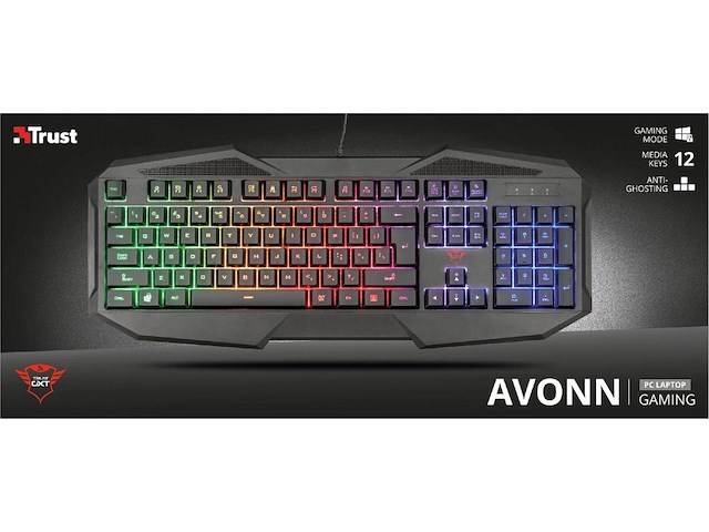 Trust- keyboard - be avonn gxt830rw - azerty - afbeelding 5 van  5