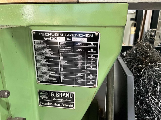 Tschudin grenchen - htg 400 - rondslijpmachine - afbeelding 2 van  10