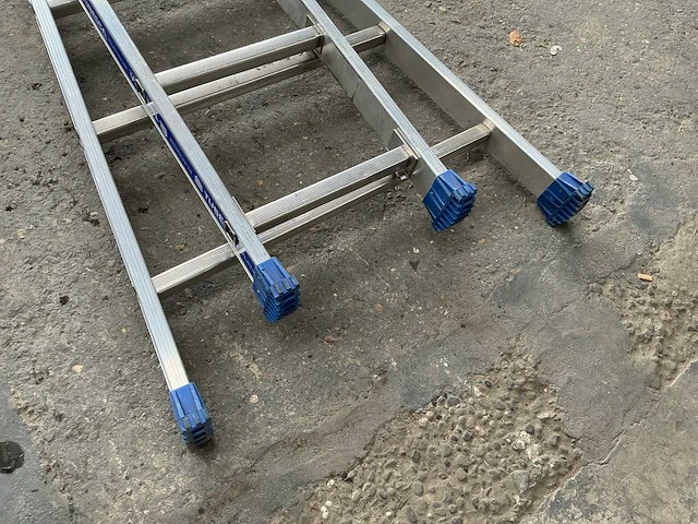 Tubesca 2x7 aluminium schuifladder - afbeelding 2 van  4