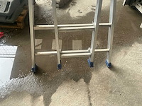 Tubesca 2x9 aluminium schuifladder - afbeelding 2 van  4