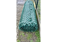 Tuin schutting met pvc vlecht band - afbeelding 1 van  8