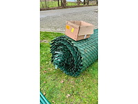 Tuin schutting met pvc vlecht band - afbeelding 6 van  8