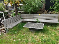 Tuinbak met tafel - afbeelding 1 van  2