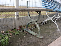 Tuinbank met gietijzeren voeten - afbeelding 3 van  4