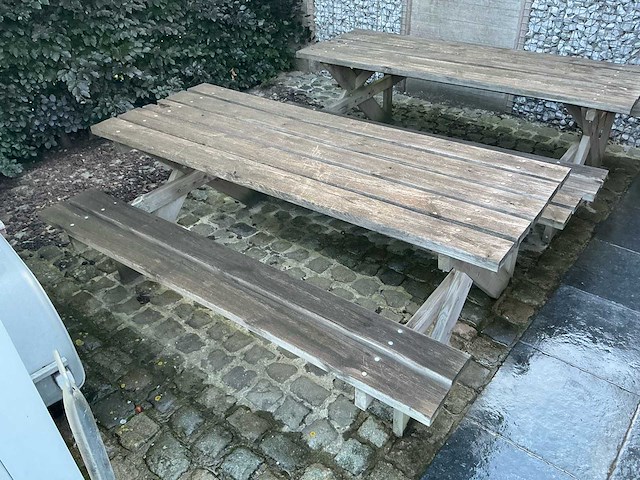 Tuinbank / pick-nick bank - afbeelding 2 van  3