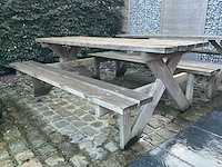 Tuinbank / pick-nick bank - afbeelding 1 van  3
