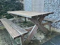 Tuinbank / pick-nick bank - afbeelding 1 van  3