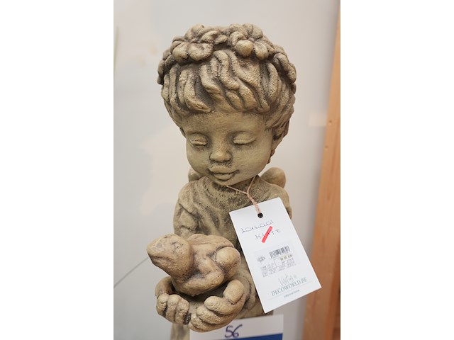 Tuinbeeld – engel talia staand | gegoten steen | h54 cm - afbeelding 2 van  5