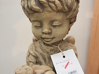 Tuinbeeld – engel talia staand | gegoten steen | h54 cm - afbeelding 2 van  5
