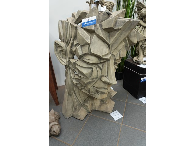 Tuinbeeld – kubi man | gegoten steen | 110 kg | h93 cm - afbeelding 1 van  5