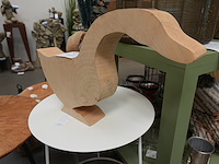 Tuinbeeldje – gans in hout| h35 cm - afbeelding 1 van  3