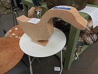 Tuinbeeldje – gans in hout| h35 cm - afbeelding 3 van  3