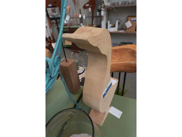 Tuinbeeldje – gans in hout | h60 cm - afbeelding 2 van  4