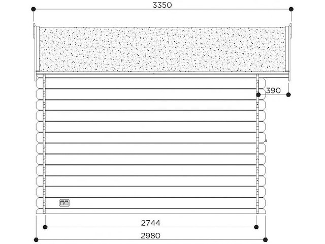 Tuinbergng lannion 8,88 m2 2980x2980x2390 gratis bezorging - afbeelding 7 van  7
