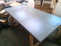 Tuineettafel - 180 cm 90 cm betongrijs - afbeelding 6 van  15