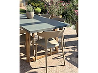 Tuineettafel - 180 cm 90 cm betongrijs - afbeelding 11 van  15