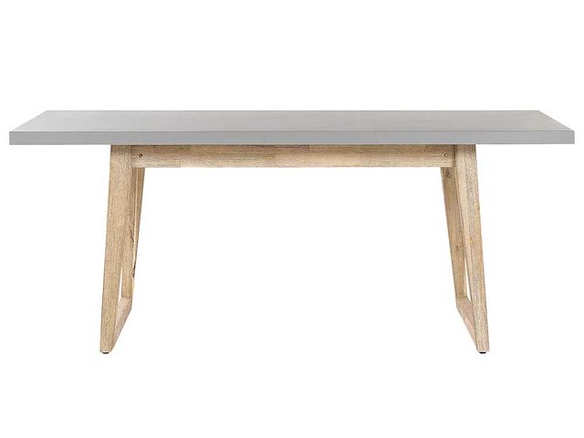 Tuineettafel - 180 cm 90 cm betongrijs - afbeelding 12 van  15
