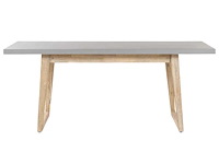 Tuineettafel - 180 cm 90 cm betongrijs - afbeelding 12 van  15