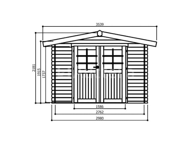 Tuinhuis amberg - afbeelding 3 van  3