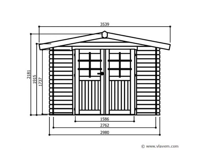 Tuinhuis amberg - afbeelding 2 van  3