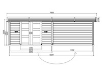 Tuinhuis arhus behandeld - afbeelding 3 van  3
