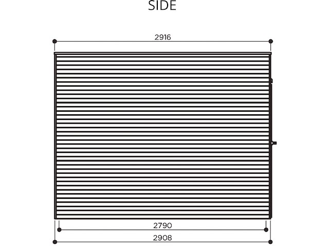 Tuinhuis bari 8,69 m2 2980x2908x2244 gratis bezorging - afbeelding 7 van  7