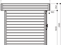 Tuinhuis bergen 6,88 m2 2432x2050x2190 gratis bezorging - afbeelding 8 van  9