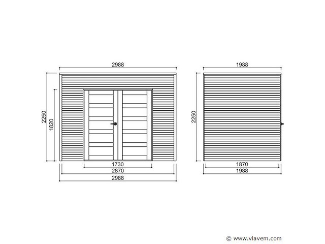 Tuinhuis capri - afbeelding 3 van  3