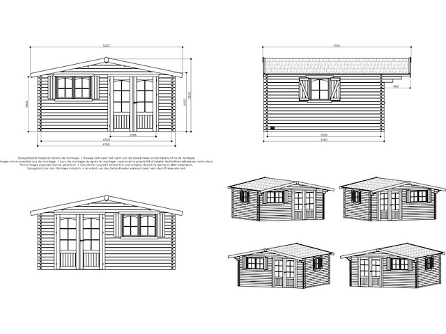 Tuinhuis chambery gratis levering - afbeelding 6 van  7