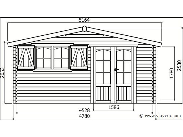 Tuinhuis chamonix - afbeelding 2 van  3