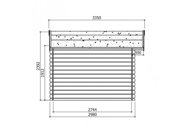 Tuinhuis chimay 10,67 m2 3580x2980x2392 gratis bezorging - afbeelding 4 van  7