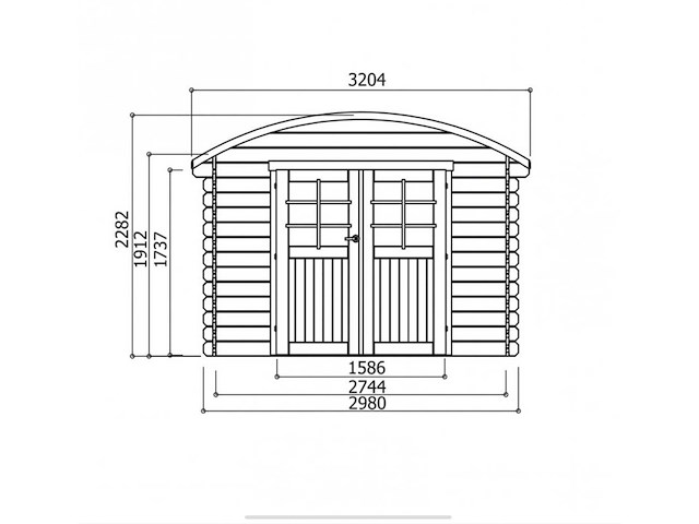 Tuinhuis dainville - garden shed & log cabin - afbeelding 2 van  3
