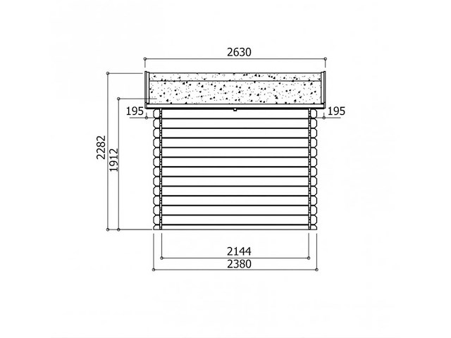 Tuinhuis dainville - garden shed & log cabin - afbeelding 3 van  3