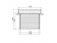 Tuinhuis dainville - garden shed & log cabin - afbeelding 3 van  3