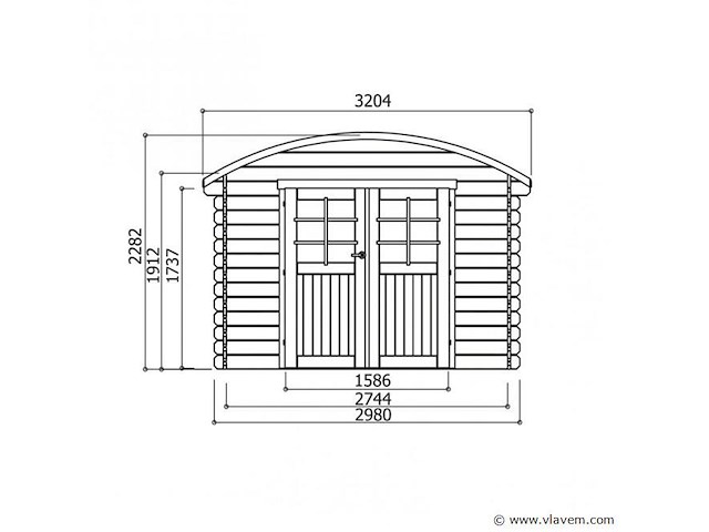 Tuinhuis dainville - afbeelding 2 van  3