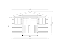 Tuinhuis dole gratis levering - afbeelding 7 van  9