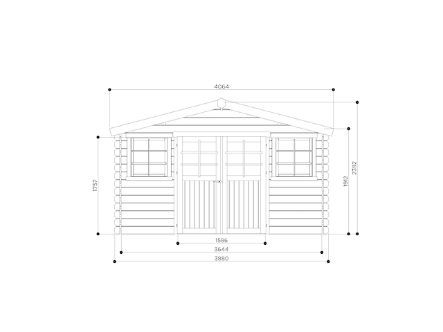 Tuinhuis dole gratis levering - afbeelding 3 van  9