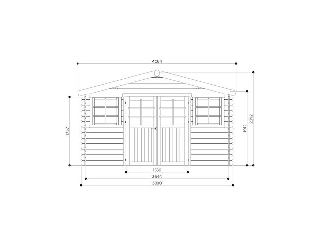 Tuinhuis dole gratis levering - afbeelding 2 van  4